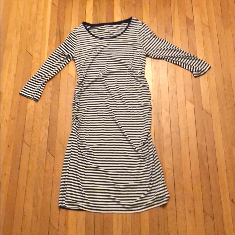 Liz Lange Navy & White Maternity Dress